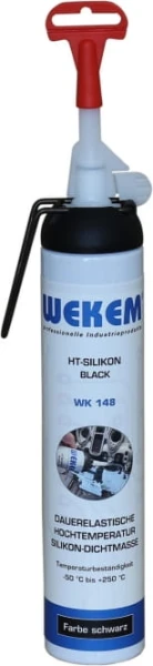 Silikon wysokotemperaturowy czarny 200ml WEKEM WK 148