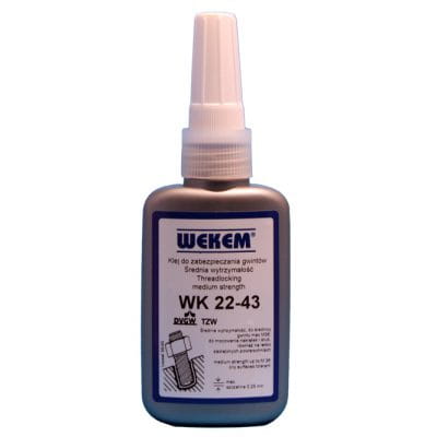 Klej do gwintów średni demontaż 50 ml WEKEM WK 22 43