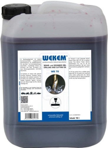 Olej do cięcia i wiercenia 5l WEKEM WS 70
