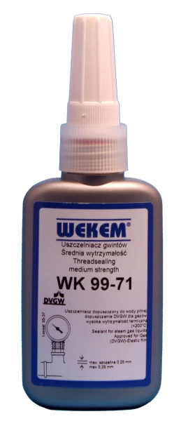 Klej do połączeń hydraulicznych średni demontaż 50 ml WEKEM WK 99 71