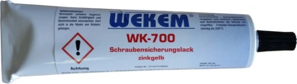 Plomba zabezpieczająca 50 g żółta WEKEM WK 700