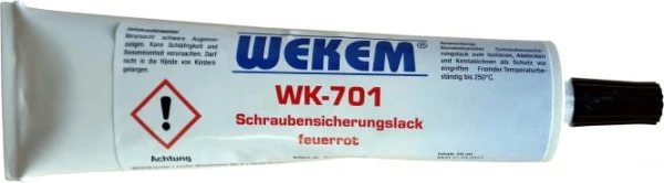 Plomba zabezpieczająca 50 g czerwona WEKEM WK 701