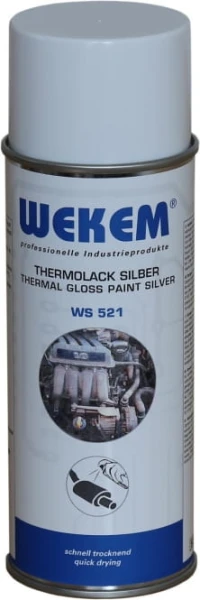Powłoka do wydechów srebrny thermolack  400ml  WEKEM WS 521