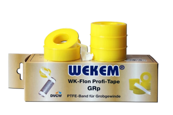 Taśma teflonowa z ates. DVGW do gazu i wody gruby gwint WEKEM GRP