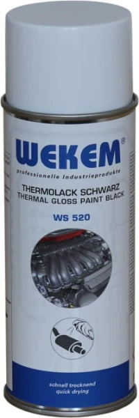 Powłoka do kolektorów czarny thermolack 400 ml WEKEM WS 520