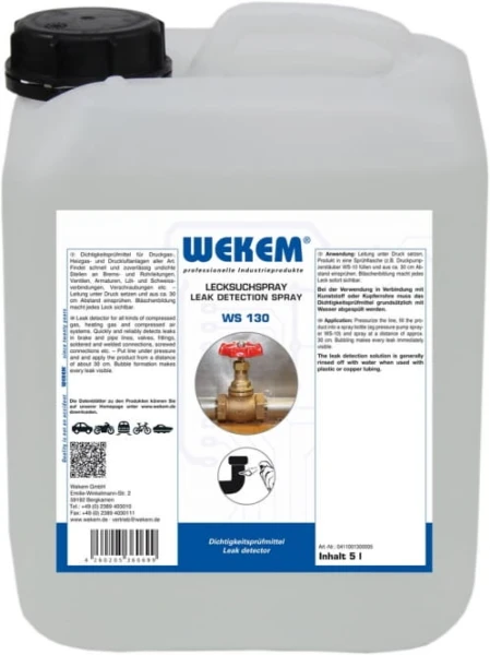 Preparat w Sprayu do wykrywania nieszczelności do Gazu Ciśnienia 5L