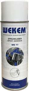 Klej w sprayu kauczukowy  400ml WEKEM WS 77