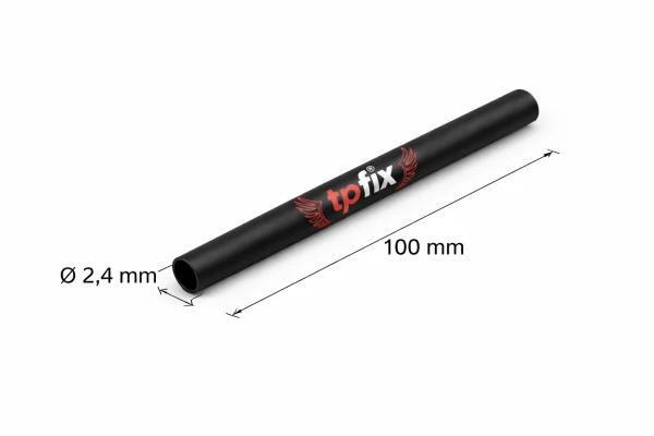 Koszulka rura termokurczliwa RTS-2,4/1,2 czarna L-100mm 50szt.