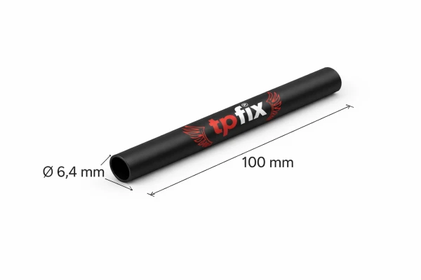 Rura koszulka termokurczliwa RTS-6,4/3,2 czarna L-100mm 50 szt.