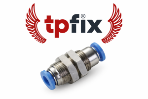 Złączka wtykowa grodziowa prosta 16mm