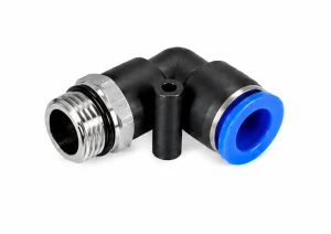  Złączka wtykowa kątowa gwint zewnętrzny FI 8 mm / gwint G 1/8