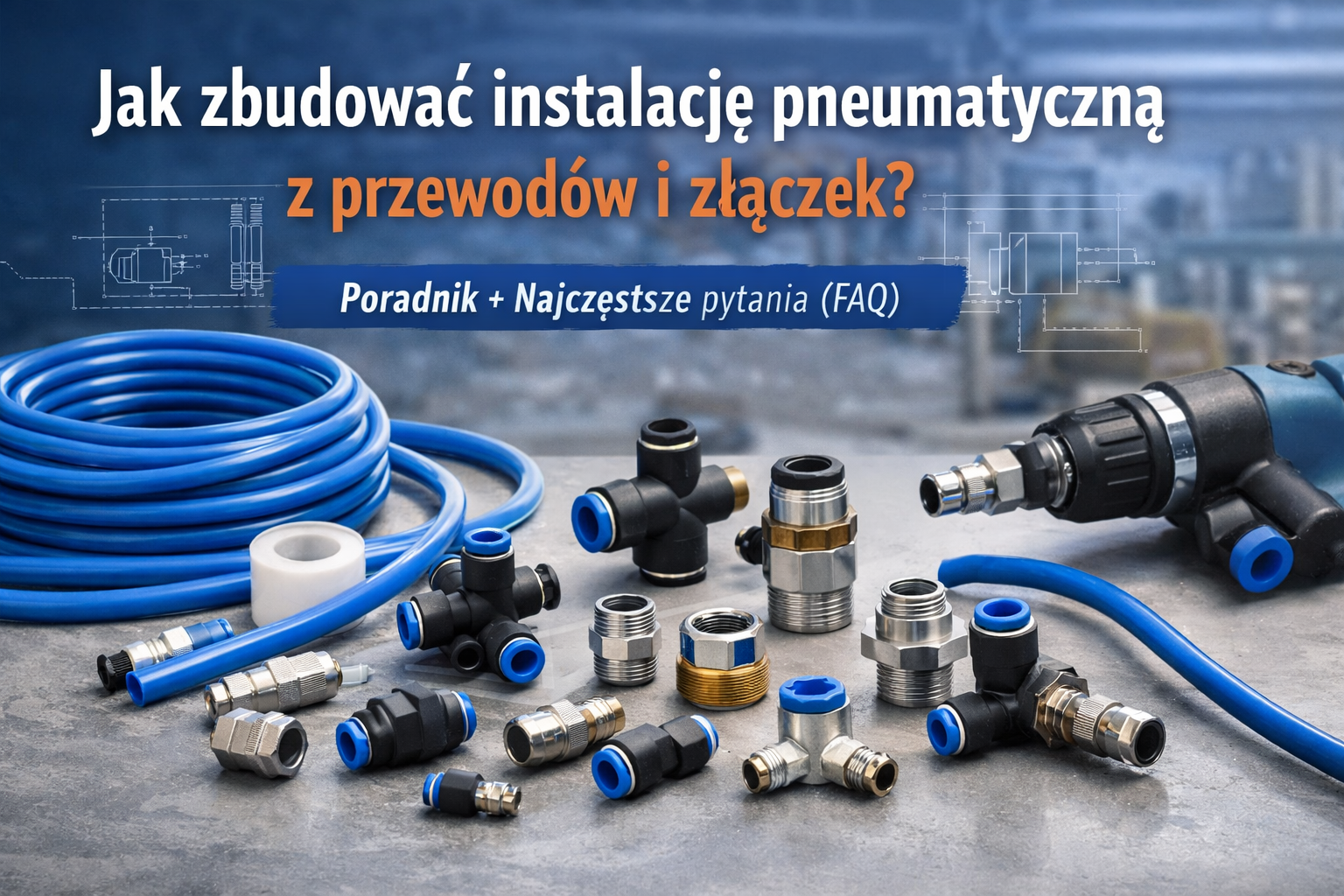 Jak zbudować instalację pneumatyczną z przewodów i złączek?